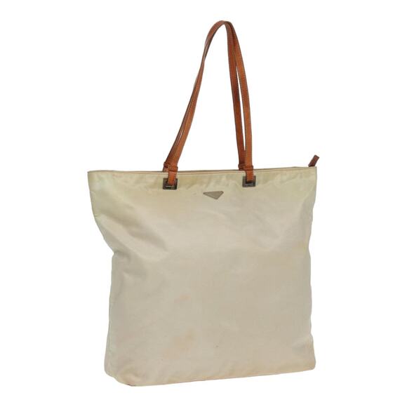 PRADA Tote Bag Nylon White - Picture 1 of 9